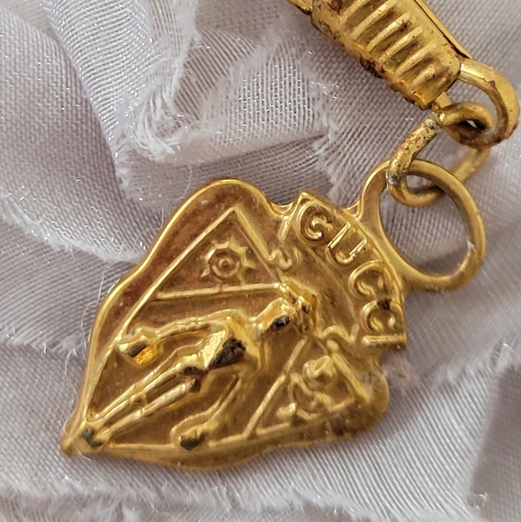 Gucci Accessories - VTg GUCCI GOLD PURSE CHARM ZIPPER PULL